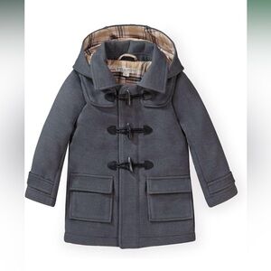 Hope & Henry Charcoal Hooded Toggle Coat